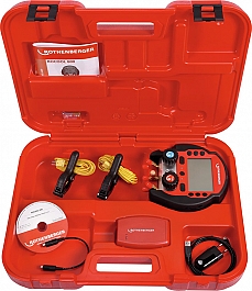 Электронный цифровой манометрический коллектор Rothenberger Rocool 600, 2 температурные клеммы, Red Box, Data Viewer, чемодан Электронный цифровой манометрический коллектор Rothenberger Rocool 600, 2 температурные клеммы, Red Box, Data Viewer, чемодан