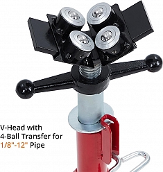 Голова V-образных четырехроликовых складных регулируемых опор для труб Remmers Atlant 1/8-12